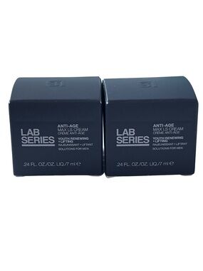 ✨ Lab Series Anti-Age Max LS Cream Deluxe Sample Set 2 x 7mL Men’s